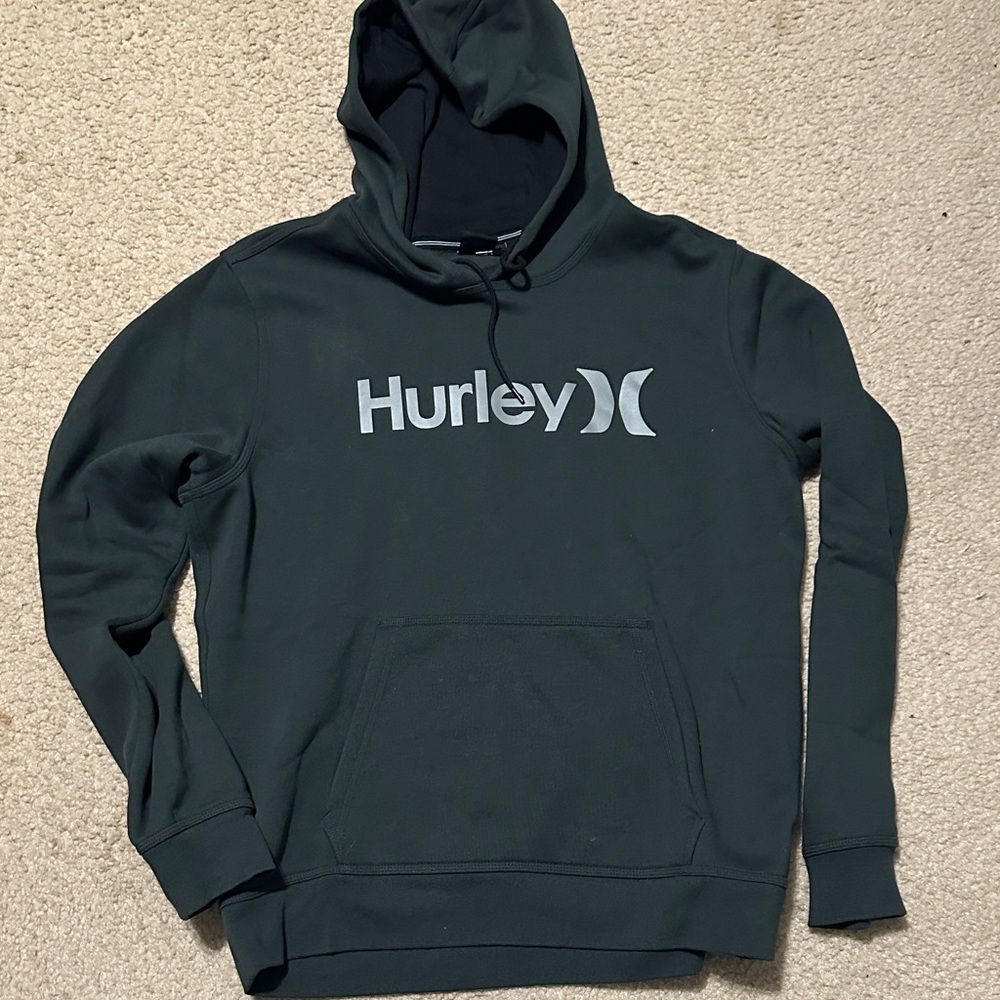 Hurley Men's Dark Green Hoodie